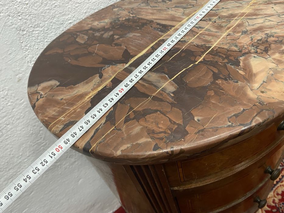 Френско конзолно шкафче конзола с плот от мрамор