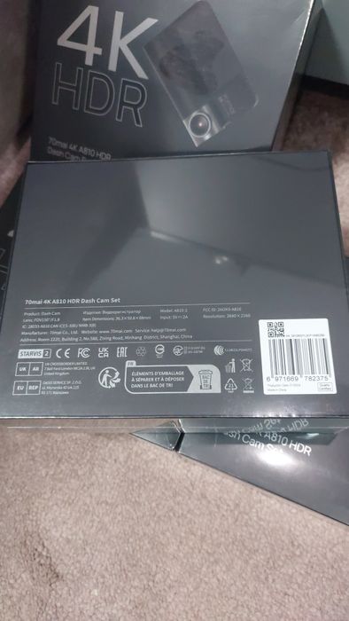 Видеорегистратор 4k 70mai Dash Cam A810-2 + задняя камера RC12
