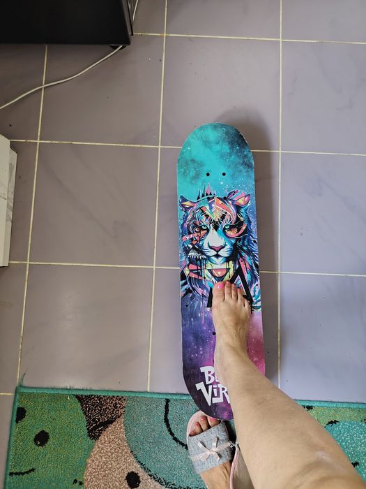 Skateboard nou TIGER dublu print
