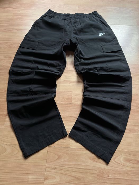 Pantaloni pants joggers trousers baggy Nike Woven utility cargo black