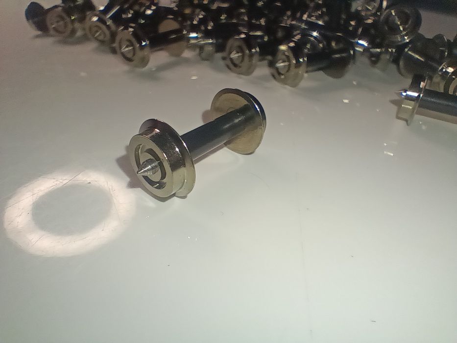 Roți Osii metalice izolate vagoane machetă trenuleț electric scara HO