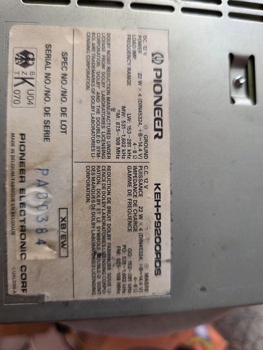 Продавам Pioneer keh-p9200rds