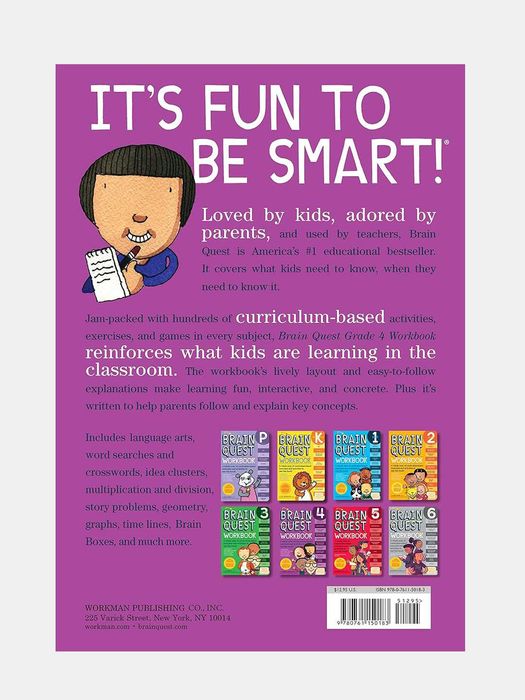 Brain Quest Workbook Grade 4 English Paperback 320 Pages A4