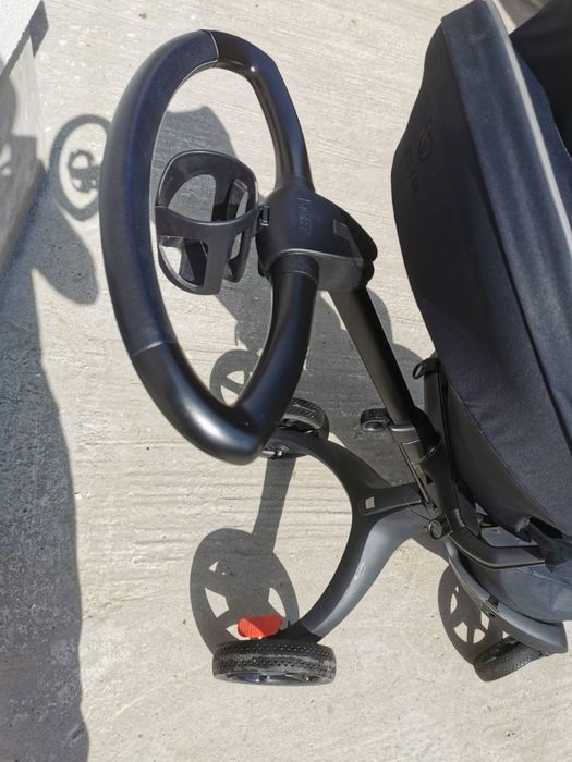 Stokke® Xplory® X + бебешки кош ,  Rich Black с гаранция до 03.2027 година