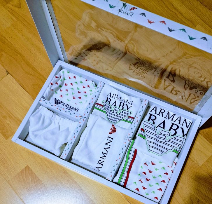 Set Armani bebe 7 piese,bumbac (new model unisex)