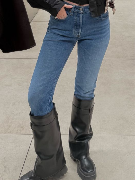 Сапоги zara высокие