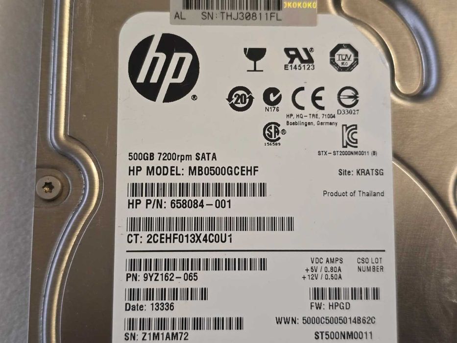 Hard Disk HDD desktop HP 500GB, 3.5", 7200 rpm, SATA III , Model MB0500GCEHF