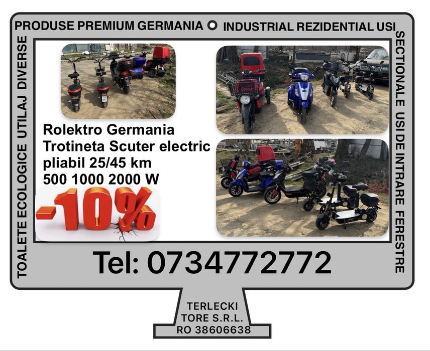 TRICICLU SCUTER electric  Rolektro  25 Km Germania
