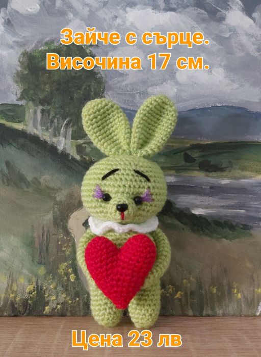 Плетени играчки от Лили. Зайчета.