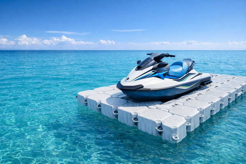 Ponton jetski sau ambarcatiuni, 2 x 3,5 metri, nou, HDPE