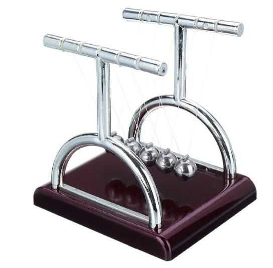 ЛЮЛКА НА НЮТОН.ПЕРПЕТУУМ МОБИЛЕ ЛЮЛКАТА NEWTON'S CRADLE. БЛЪСКАЩИ МЕТАЛНИ ТОПЧЕТА.НАУЧНА ИГРАЧКА. ФИЗИКА ЗА ДЕЦА. ОБРАЗОВАТЕЛНА ИГРА АНТИСТРЕС ТОПЧЕТА