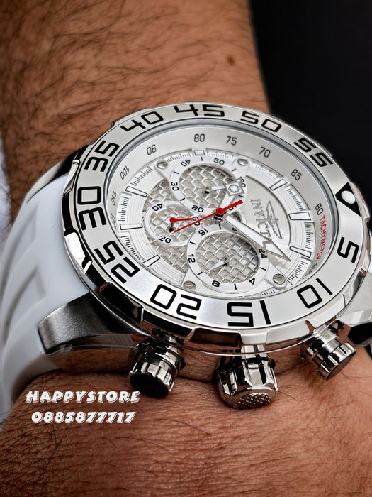 INVICTA Pogo White/Silver 50 mm, Инвикта нов мъжки часовник