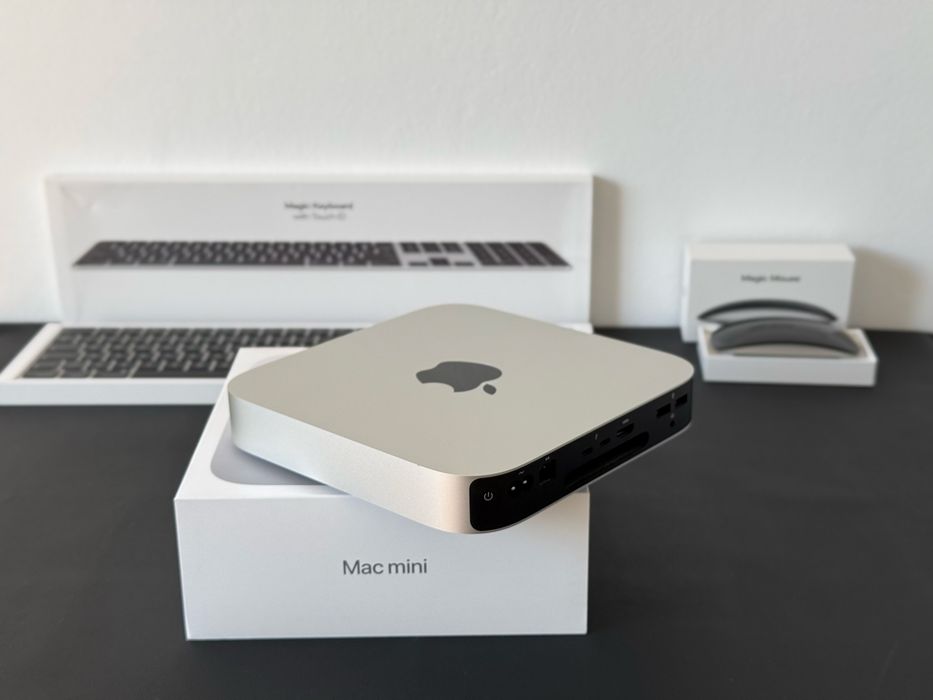 Mac Mini M1 8 GB Ram | 256 GB + Tastatură Apple Magic Keyboard Touch ID + Apple Magic Mouse Black - stare f bună