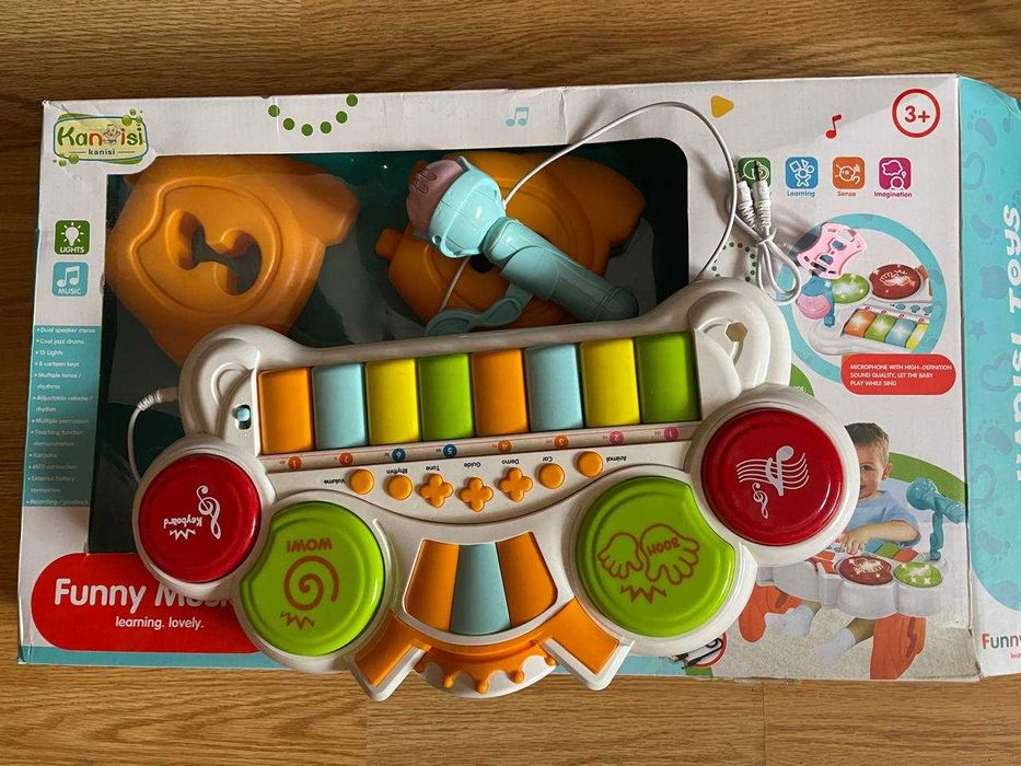 Jucărie muzicală educativă - pian cu microfon