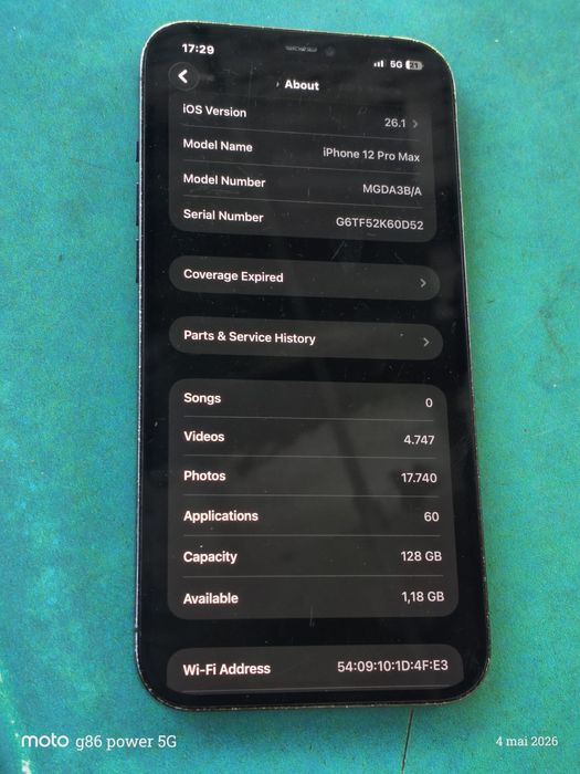 Vand schimb iPhone 12 Pro Max 128gb