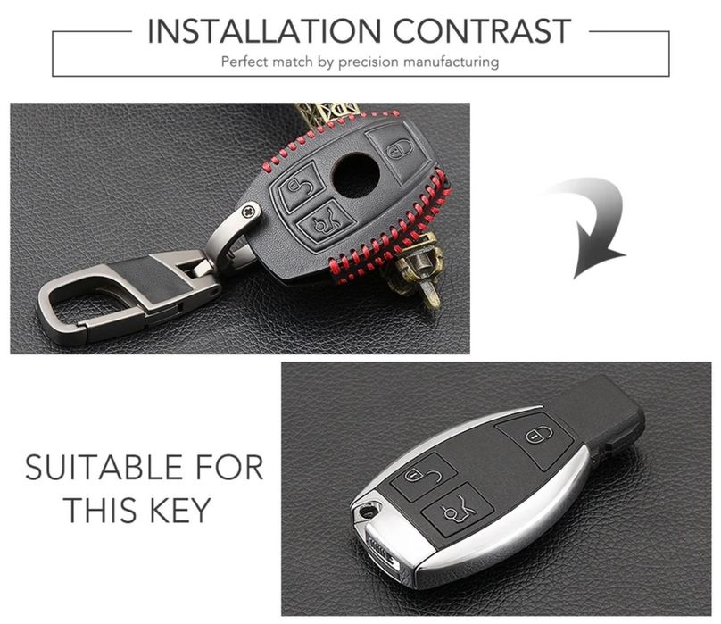 Кожен ключодържател мерцедес mercedes кожен калъф мерцедес mercedes