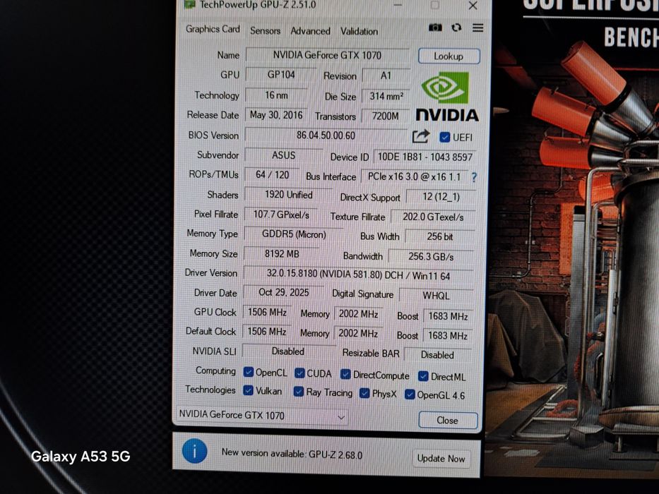 Asus  Gtx  1070  Turbo 8Gb.