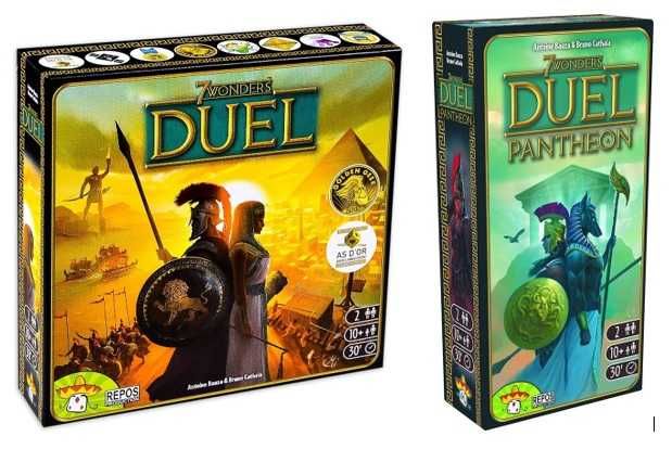 7 Wonders Duel с разширението Pantheon /най-добрата настолна игра за двама!!!/