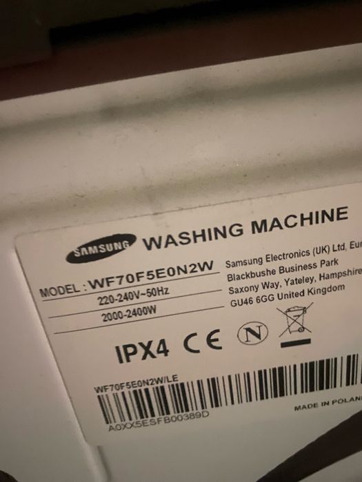 Пералня Samsung wf70f5e0n2w