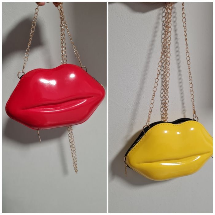 Продавам кокетна дамска чанта устни