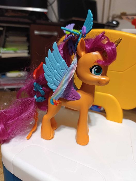 Figurina My Little Pony, Ribbon Hairstyles, Sunny Starscout, 15 cm