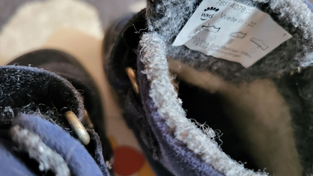 Ghete impermeabile Pepino Ricosta, cu lana, marimea 22