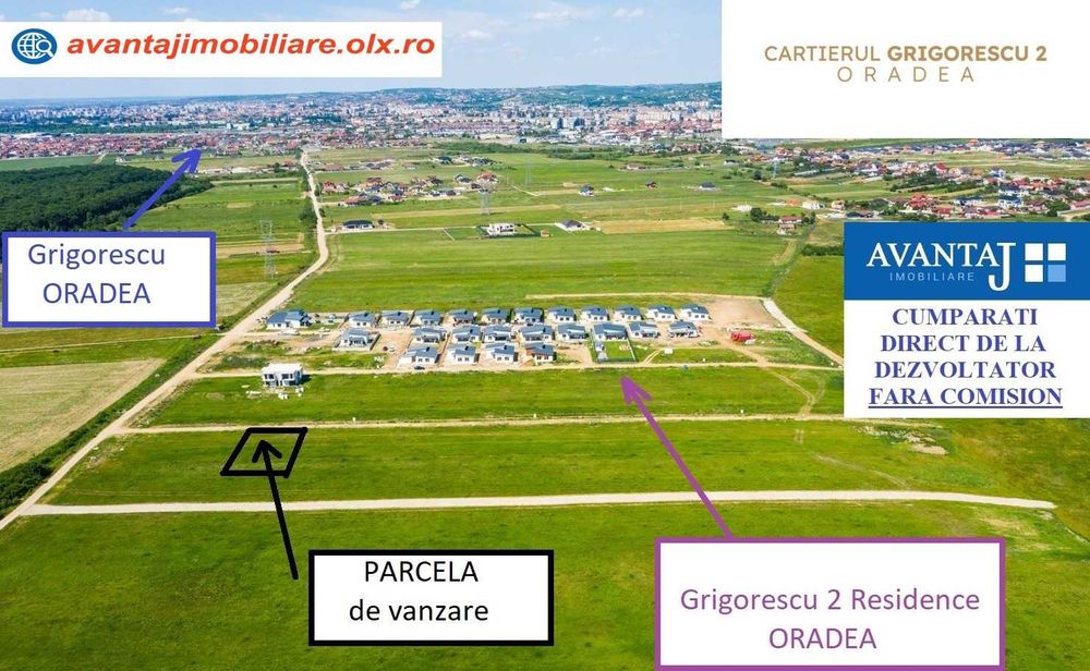 Parcele PREMIUM în cartierul GRIGORESCU 2 Oradea cu toate UTILITĂȚILE