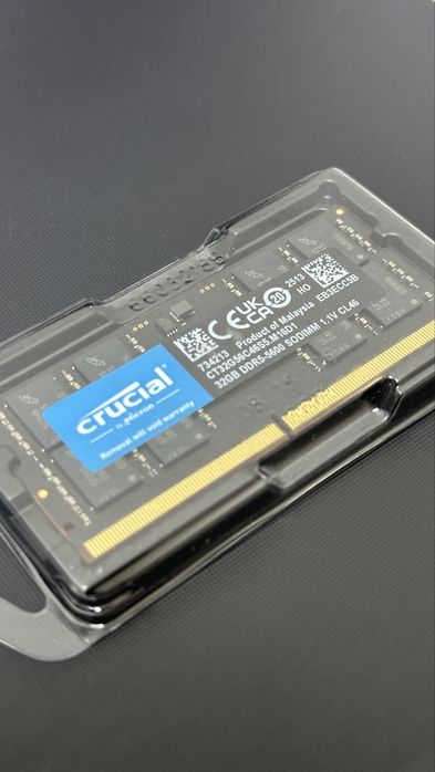 ОЗУ 32гб / Crucial DDR5-5600 на ноутбук