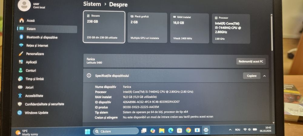 Laptop Dell Latitude i5 core