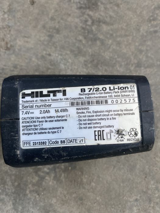 Acumulator Hilti Gx 90 WF