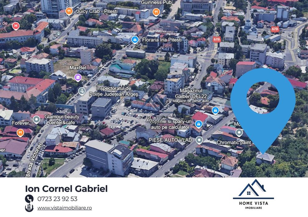 Casă D+P+E, 203 mp utili, teren 381 mp – Central Pitești, Str. Dumbrav