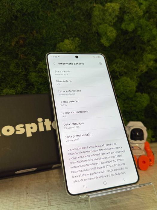 Samsung S25 Edge Silver 256GB 100% Baterie #92