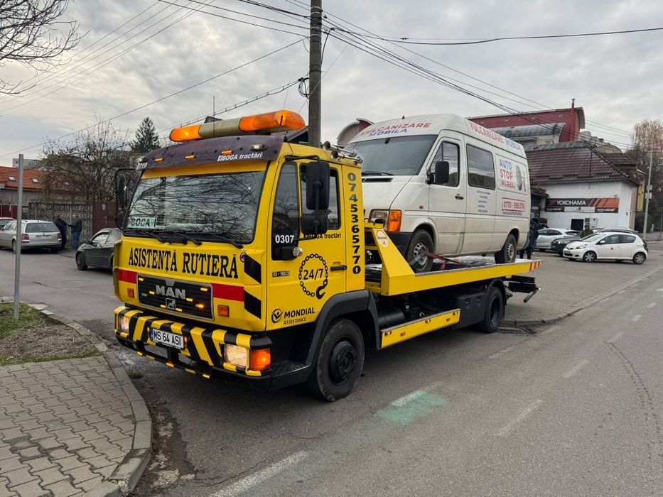 Camion Autoplatforma Hidraulică, MAN L2000, 1998,motor 4.6