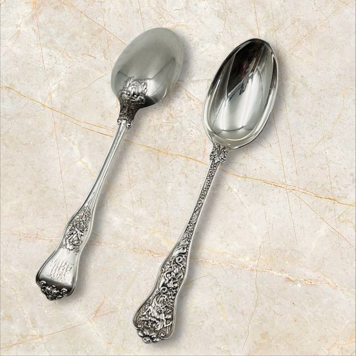 Tiffany&CO 1878г старинни сребърни лъжици 2 броя
