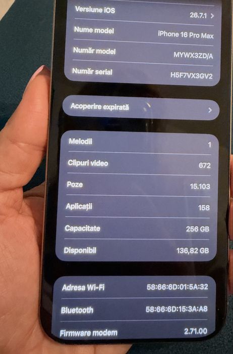 Iphone 16 promax  impecabil
