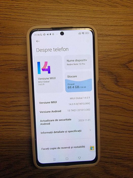 Xiaomi Redmi Note 10 Pro 6/128 + huse + încărcător rapid