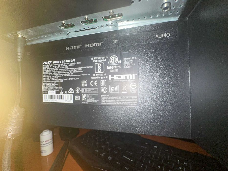 Monitor LED MSI Gaming Optix MAG342CQR Curbat 34 inch UWQHD VA 1 ms 144 Hz HDR - MAG342CQR