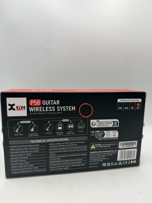 XVive P58 Digital Guitar Pedal Tuner Sigilat Oferta VI