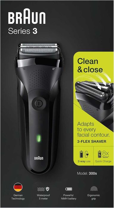 Електрически самобръсначки Braun Series 3 за мъже с  тример за брада