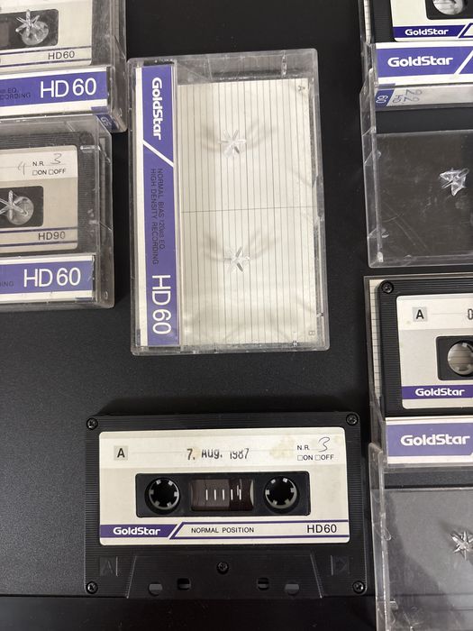 Casete audio Goldstar HD60 normal position lot de 7 casete