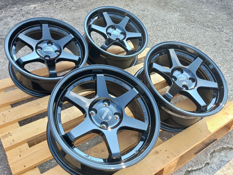 16 4x100 Rays T37 Volk Racing Opel Honda Suzuki Bmw e30 vw Golf Black