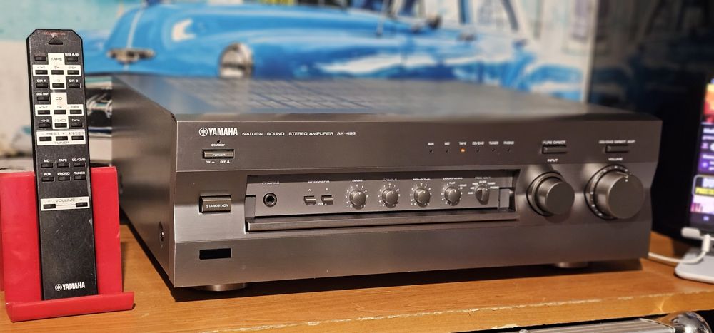 Yamaha AX 496 amplificator statie culoare argintiu titan