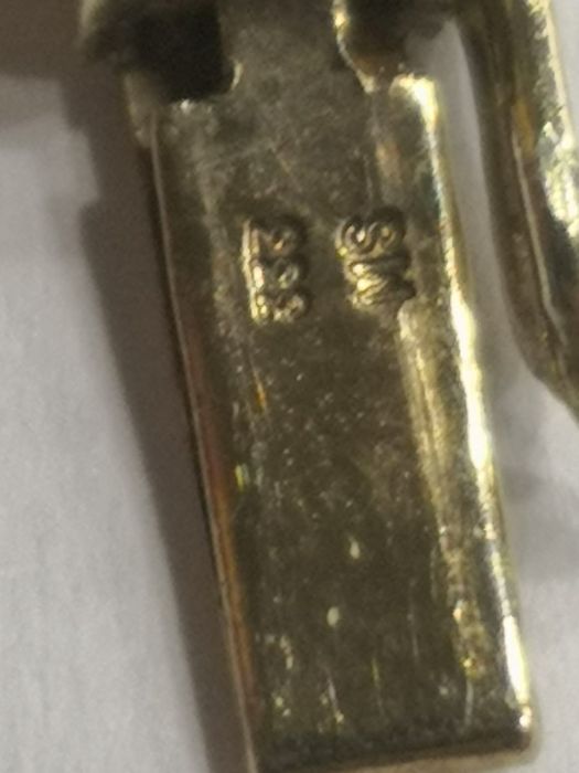 Vind brățară din aur 8kt cu granate Bohemia