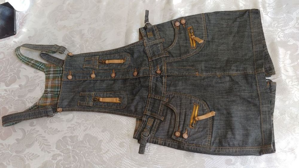 Женская джинсовая сарафан