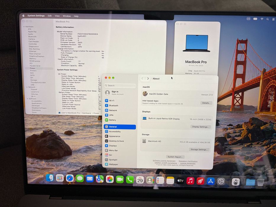 Apple Macbook Pro 16 M3 Pro 36 GB Ram 512 Disk