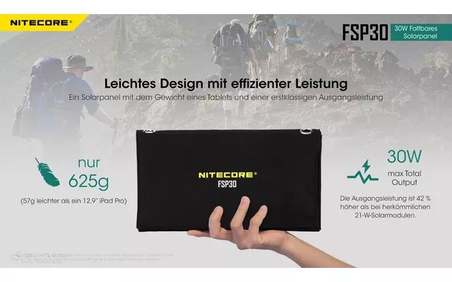 Соларен Панел NITECORE FSP30