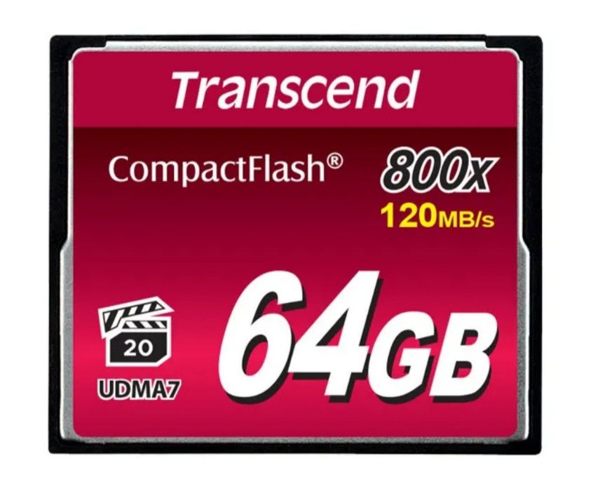 Карта памяти Compact Flash Transcend CF800, 64 Гб