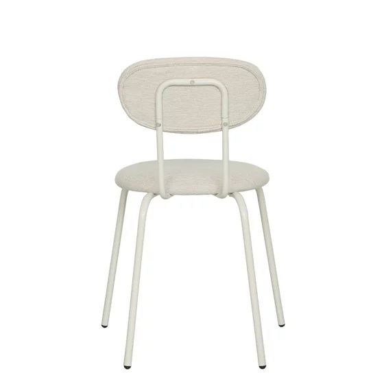 Scaun Jord, 49x45.5x78.5 h cm, Metal/Stofa, Crem
