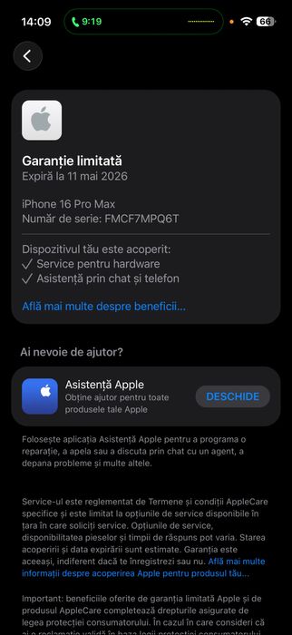 Iphone 16 Pro Max Full Box cu garanție