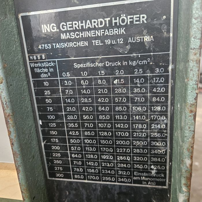 Топла преса с нагреватели 2500мм.х 1300мм.